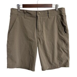 Prana shorts men's 33 brown active performance stretch hike camp outdoor nature